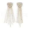 Brass Rhinestone Cabochons KK-I715-12G-01-1