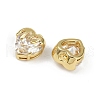 Brass Micro Pave Cubic Zirconia Charms KK-R226-06G-05-2