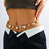 Heart Alloy Tassel Twisted Chain Waist Belly Chains for Women FS-WG9C50D-01-1
