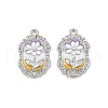 Alloy Enamel Pendants PALLOY-P311-01B-P-1