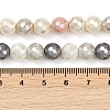 Faceted Round Shell Pearl Beads Strands BSHE-XCP0001-67A-4