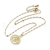 Brass Micro Pave Clear Cubic Zirconia Tree of Life Pendants NJEW-H066-01B-G-1