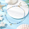 Summer Beach 304 Stainless Steel Pendant Necklaces for Women NJEW-JN05241-01-1