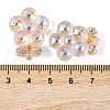 Transparent Epoxy Resin Flower Decoden Cabochons CRES-M034-06C-3