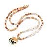Natural Myanmar Jade Pendant Necklaces for Women NJEW-G165-01B-G-1