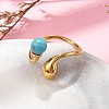 304 Stainless Steel Cuff Rings RJEW-D317-02C-G-2