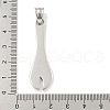Non-Tarnish 304 Stainless Steel Pendants STAS-C102-08P-3