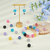 DICOSMETIC 72Pcs 12 Colors Resin Rhinestone Beads RESI-DC0001-37-6