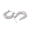 304 Stainless Steel Chunky Hoop Earrings for Women EJEW-E199-07P-2