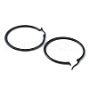 304 Stainless Steel Flattened Big Hoop Earrings for Women EJEW-TAC0017-03EB-2
