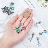 Gorgecraft 12Pcs Star Zinc Alloy Replacement Zipper Sliders FIND-GF0001-54-3