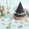 SOFPLATE 120Pcs 12 Styles Tibetan Style Toggle Clasps FIND-SP0001-25-4