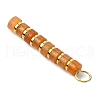 8Pcs 8 Styles Natural Mixed Gemstone & Electroplated Synthetic Non-magnetic Hematite Heishi Beaded Pendants PALLOY-JF03292-5