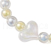 AB Color Round Acrylic Beaded Stretch Bracelets BJEW-JB10535-3