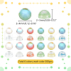   6 Bagds 6 Colors Resin Cabochons MRMJ-PH0002-82-2