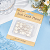 Beebeecraft 40Pcs 304 Stainless Steel Pendant Cabochon Settings STAS-BBC0006-24A-G-6
