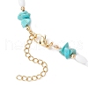Summer Beach Natural Shell Pendant Necklaces NJEW-TA00197-5