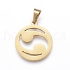 304 Stainless Steel Pendants STAS-K191-36G-1