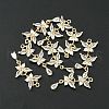 Brass Pave Cubic Zirconia Pendants X-KK-G462-47KCG-4