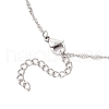 304 Stainless Steel Empty macrame Pouch Pendant Singapore Chain Necklaces NJEW-JN05285-01-6