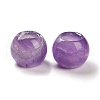 Natural Amethyst European Beads G-R488-01Q-2