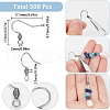 SUNNYCLUE 300Pcs 304 Stainless Steel Earring Hooks STAS-SC0008-26-2
