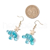 Star Glass Seed Beads Dangle Earrings EJEW-MZ00428-01-3