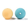 Rubberized Style Imitated Silicone Acrylic Beads MACR-T048-01B-10-2