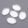 Brass Cabochon Settings KK-C2896A-S-01-1