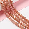 Natural Sunstone Beads Strands G-A205-28B-4