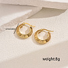 Stainless Steel Classic Minimalist Ring Hoop Earrings DD4249-2-2