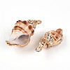 Natural Sea Shell Pendants SSHEL-N038-45-2