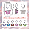 24Pcs 6 Colors Alloy Enamel Pendant Decorations HJEW-SC00046-2