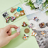 DICOSMETIC 15Pcs 15 Styles Silicone Focal Beads SIL-DC0001-61-3