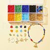 DIY Evil Eye Bracelet Necklace Making Kit DIY-FS0004-28-3