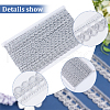 Polyester Shell Shape Lace Ribbon OCOR-WH0078-108B-6