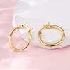 Brass Hoop Earrings for Women EJEW-I270-13A-G-3