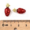 Fruit Brass Enamel Pendants KK-M324-04A-G-3