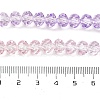 Transparent Painted Glass Beads Strands X1-DGLA-A034-T8mm-A05-4