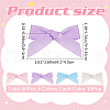 CRASPIRE Bowknot Polyester Alligator Hair Clips AJEW-CP0008-35C-2