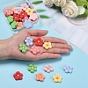 35Pcs 7 Colors Resin Frosted Cabochons CRES-CJ0001-24-5