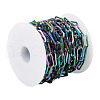 PVD Vacuum Plating 304 Stainless Steel Paperclip Chains CHS-TA0001-10-9