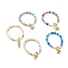 Marine Organism Theme Charm Bracelet BJEW-JB07203-1