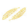 Brass Filigree Big Pendants KKC-T003-30G-2