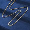 Brass Cable Chain Necklaces NJEW-D302-82G-3