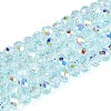Transparent Glass Beads Strands EGLA-N016-4mm-01-1