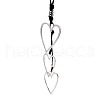 3 Heart Alloy Pendant Long Necklaces FS-WG4E8D1-01-5