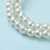 Baking Painted Pearlized Glass Pearl Round Bead Strands HY-Q003-6mm-02-4