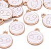 Alloy Enamel Pendants X-ENAM-S124-01B-04D-3