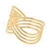 304 Stainless Steel Open Cuff Bangles for Women BJEW-G711-01G-G-2